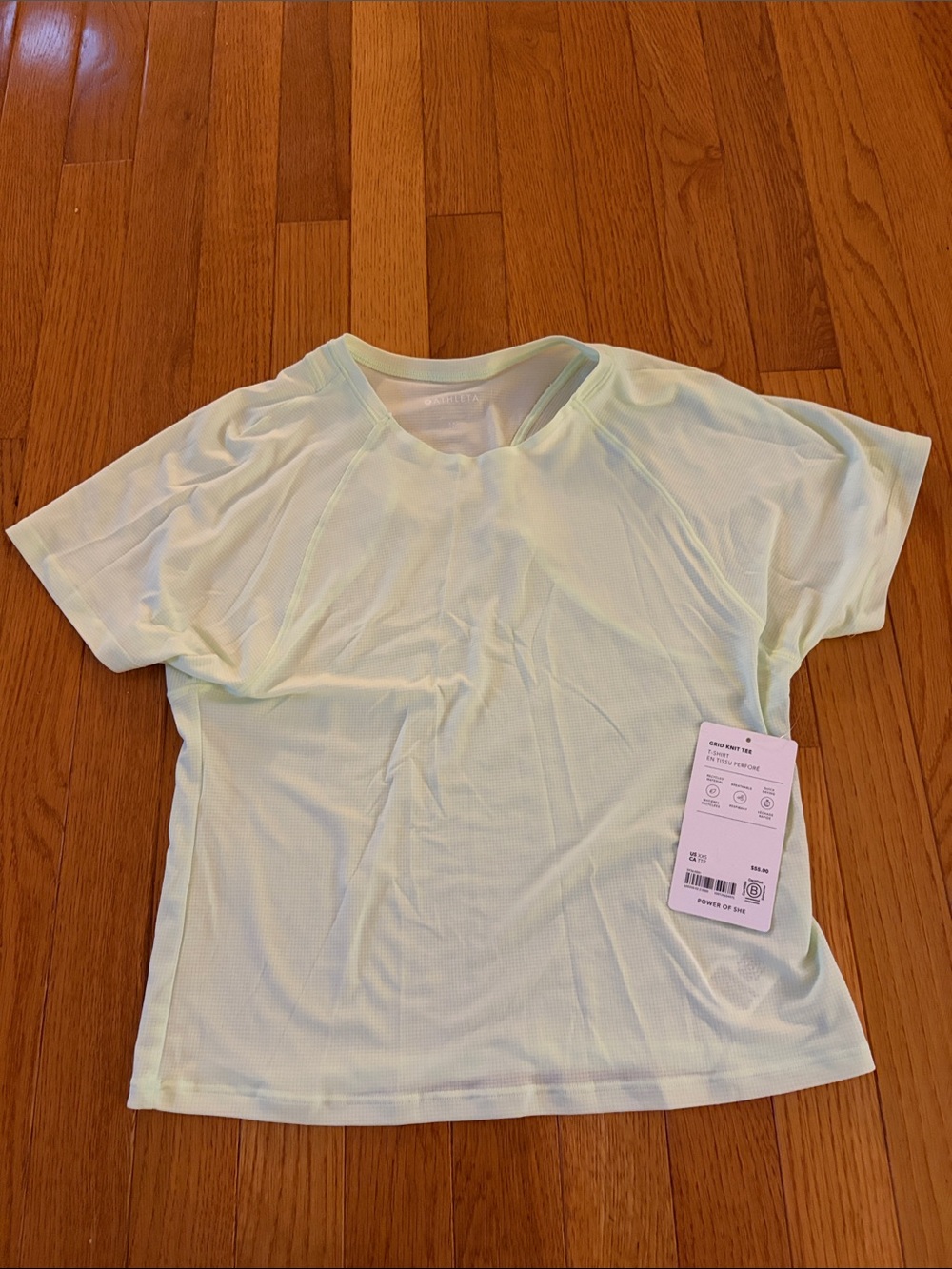 Athleta Light Green Performance Tee